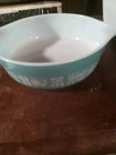 Vintage Turquoise Pyrex Amish Butterprint 1 PT Cassarole Dish