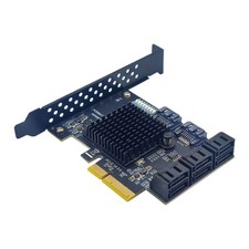 PCIe SATA Card 8 Port SATA3.0 6G Expansion Card Easy Installation 6Gbps Stable