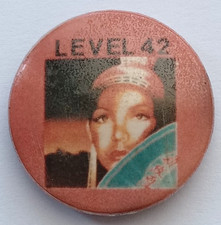 Original Vintage Level 42 New Wave Pin Button Badge 1980's.   EB3-5