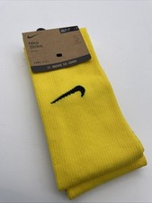 NIKE Youth Yellow SOCCER KNEE HIGH SOCKS Size- 3y-5y Small