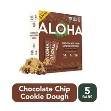 Chocolate Chip Cookie Dough Plant-Based Protein Bars - 14g Protein - 9.88oz/5ct