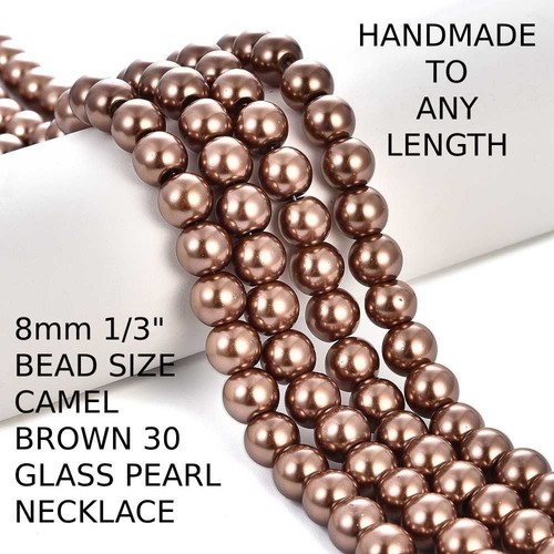 HANDMADE 6mm 1/4" GLASS PEARL ELASTIC STRETCH BRACELET 70+ FASHION COLOURS - Picture 52 of 125