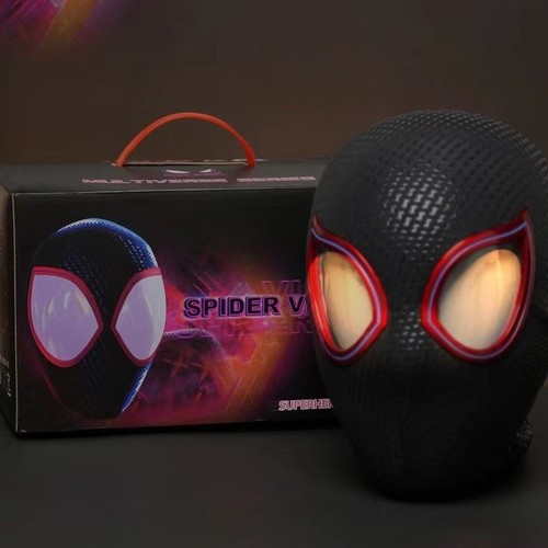 Spiderman-Maske mit Ring Fernbedienung Augen schließen blinzelnde Lumineszenz - Bild 16 von 17
