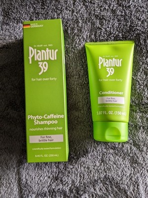 PLANTUR 39 Shampoo & Conditioner w/Phyto-Caffeine for Fine Brittle Hair NWT