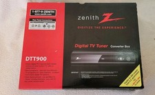 Zenith Digital TV Tuner Converter Box DTT900 Open Box, See Pictures