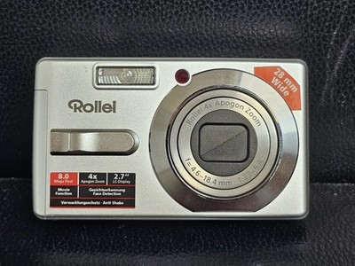 Rollei RCP-8427XW Digital Camera Compact Silver Tested & Working 8.0MP
