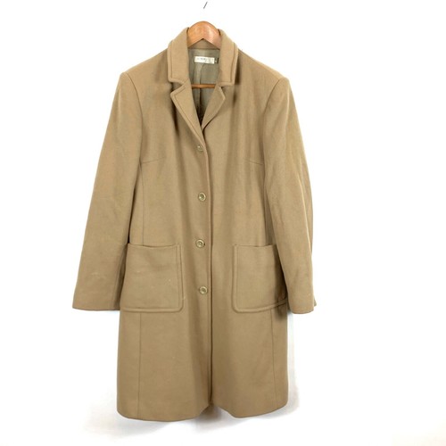 long tan peacoat