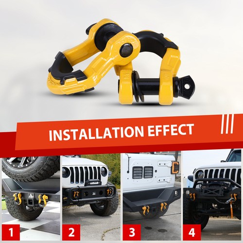 Off-Road Recovery Kit Snatch Block/Shackle/Winch Rope+Hook/Tow Strap/Tree Saver - Picture 73 of 88