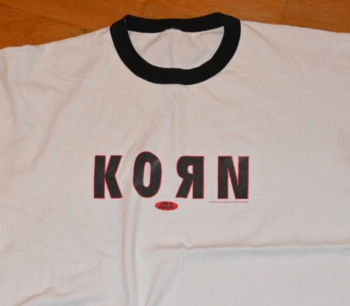 KORN original Rare Concert Tour nu-metal t 1990s vintage concert t-shirt, vintage, size XL, single stitch, B+ condition