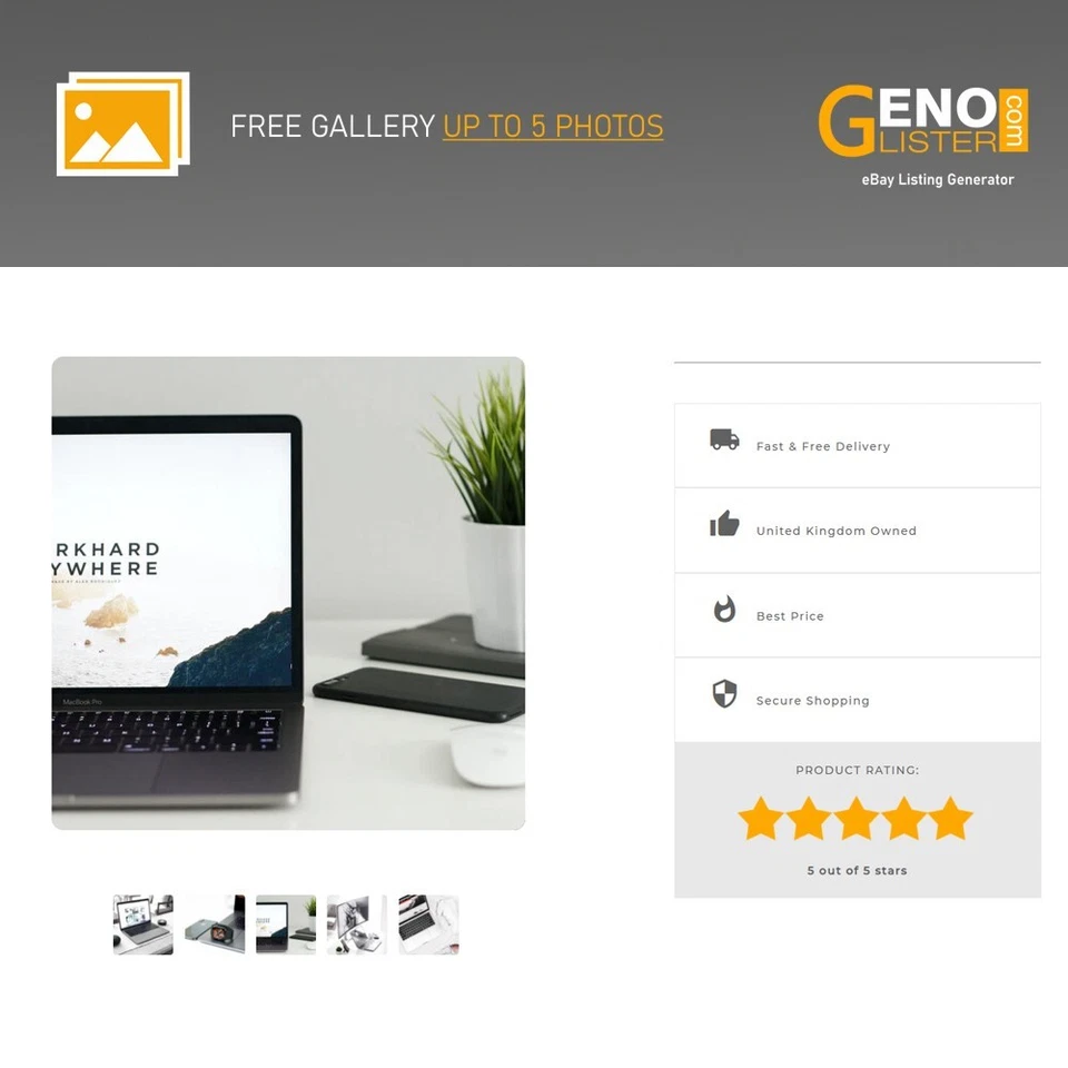 Ebay Listing Template Responsive Mobile Design HTML Professional NEW Design 2023 - Image 3 of 4