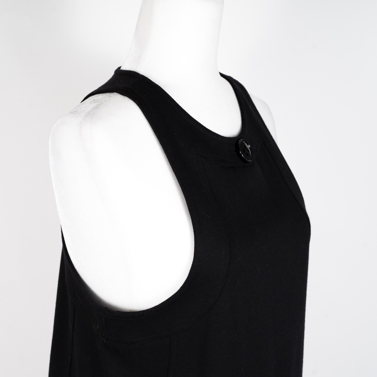 Robe Noire ROBERT RODRIGUEZ - Modèle Halter Sans Manches, Taille Genou, Taille S, Neuve Avec étiquettes