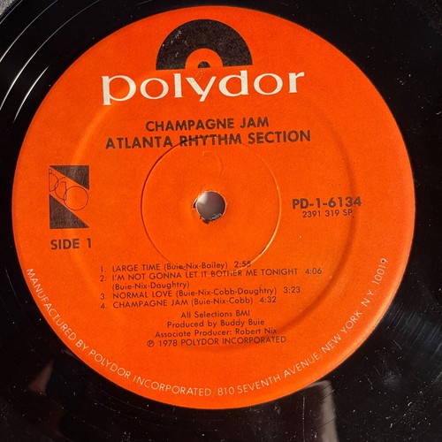 Atlanta Rhythm Section – Champagne Jam Vinyl, LP 1978 Polydor – PD-1-6134 - Picture 4 of 4