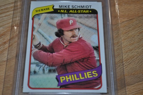 1980 TOPPS baseball MIKE SCHMIDT #270 graded PSA 8 NMMT PHILLIES HOF - Picture 2 of 4