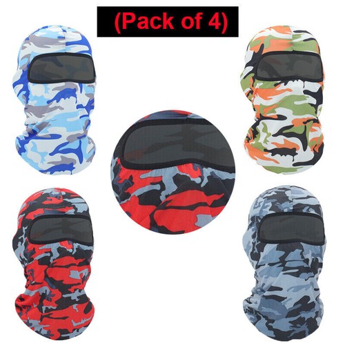 3 or 4 Motorcycle Cycling Balaclava Full Face Masks Scarf Thin Helmet Liner Caps - Imagen 21 de 25