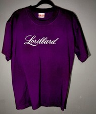 Vintage Lorillard Tobacco Bayside Graphic USA Made Shirt Size Large