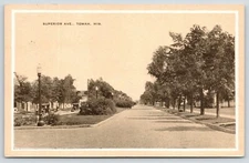 Tomah Wisconsin~Superior Avenue Homes~Residential Area~Vintage Cars~1930s PC