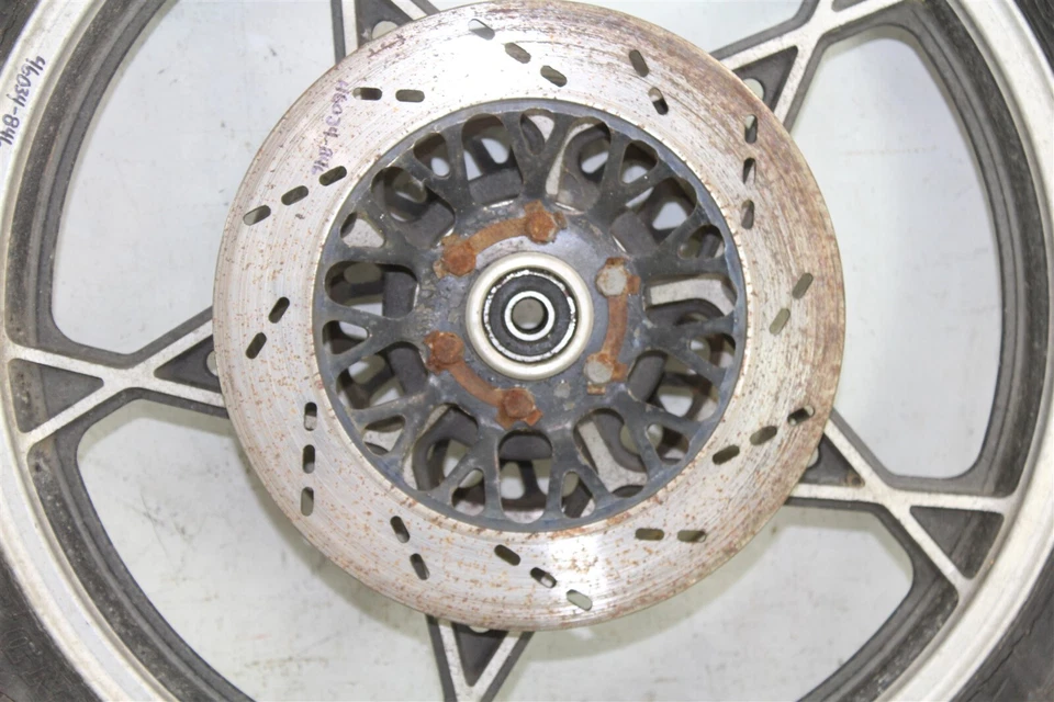 1978 Suzuki GS 750 GS750 Front Wheel Rim w/ Brake Rotors - Image 2 of 4