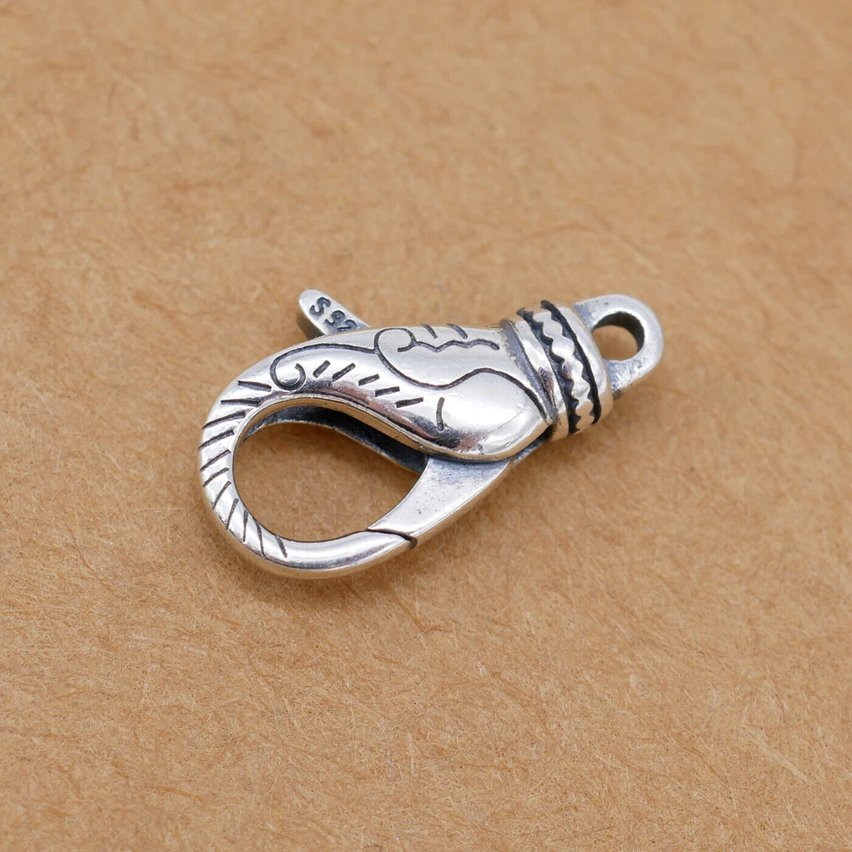 Sterling Silver Trigger Clasp, S925 Silver Lobster Clasps for