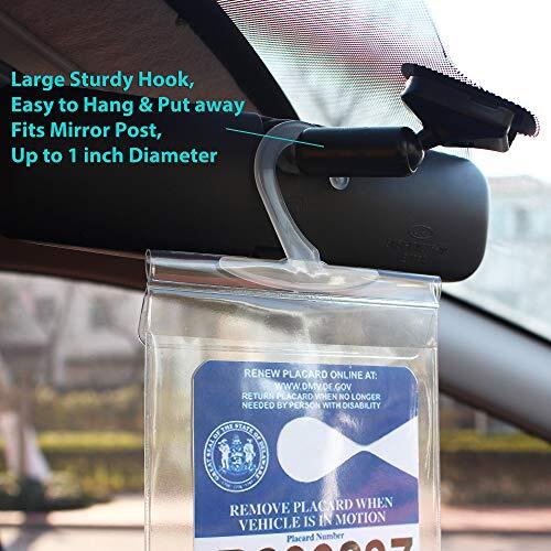 Handicap Parking Placard Holder Cover, Disabled Parking Permit with 4 Pack - Picture 4 of 8