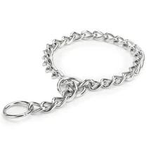 Choke Chain Collars for Dog Training Great Quality Welded Steel Many Sizes Too !