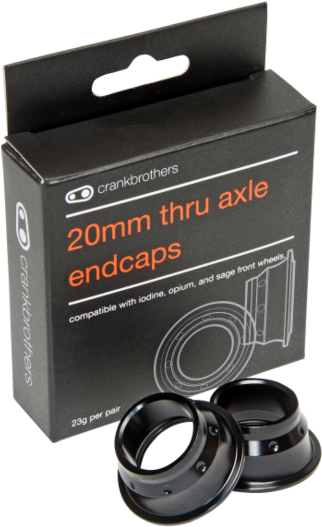 Crankbrothers 20mm Thruaxle Front Wheel Endcap Kit, Iodine/Opium