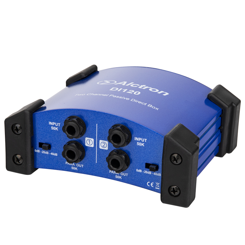 TDC-10U ATT-120 パッシブステレオダイレクトボックス Alctron DI120 Dual Channel Passive DI Box Stereo Direct Box for