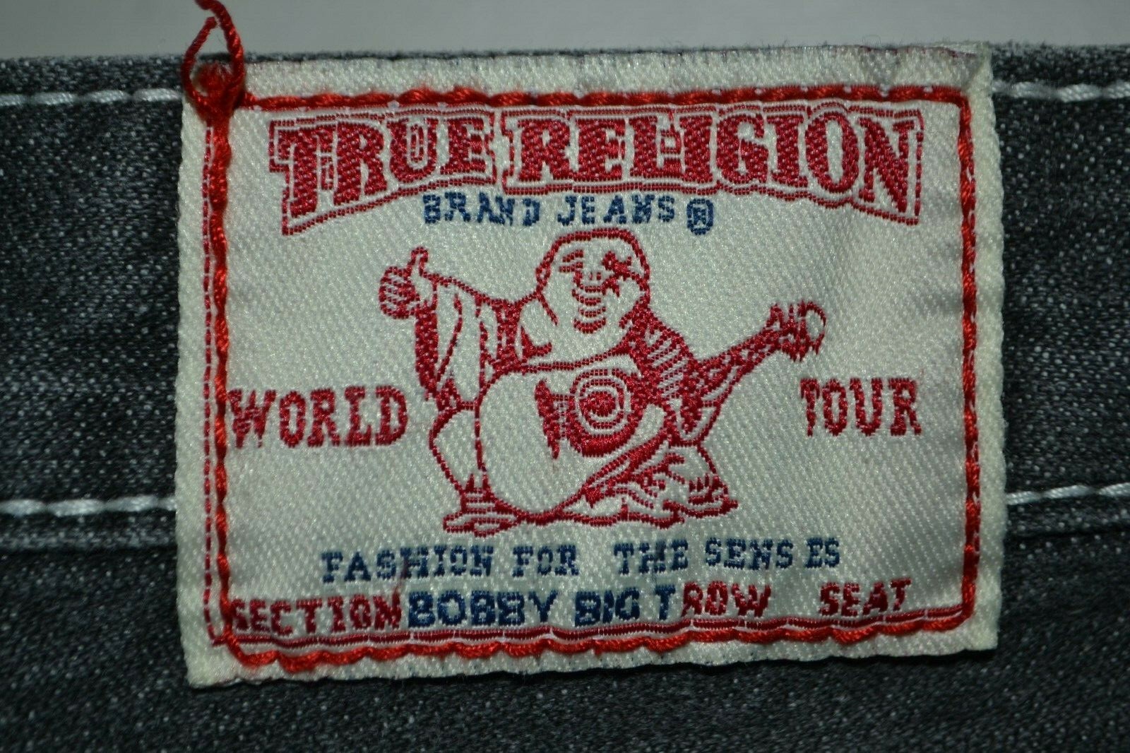 True Religion Women's Bobby Big T Bootcut Rainbow Gray Jeans Sz 31x32 thumbnail 3