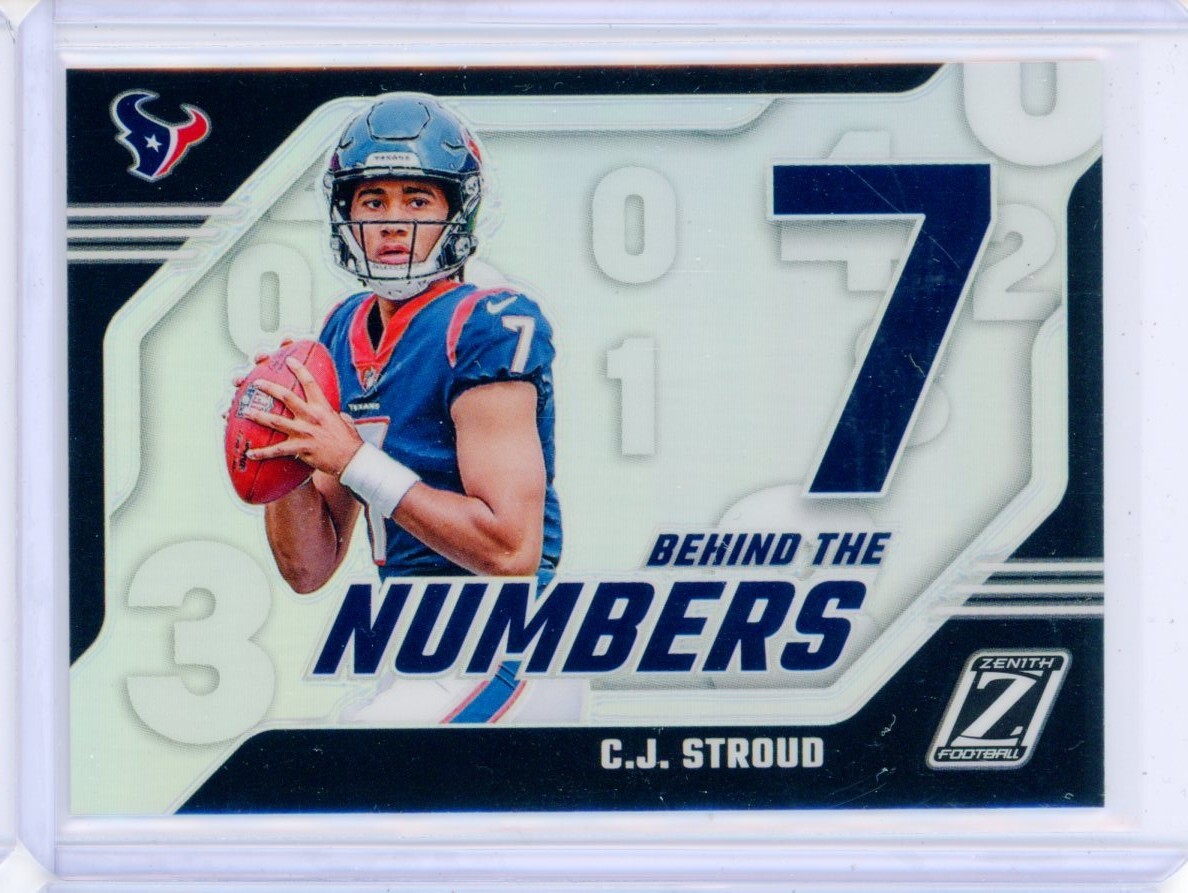 2023 Panini Zenith C.J. STROUD CJ Behing the Numbers 7 RC