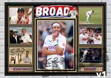Stuart Broad England Cricket Icon A4/A3 Memorabilia/Collectable/Gift #289
