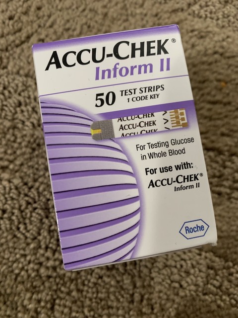 Accu-Chek Inform II Test Strips 50ct 365702428102t2513 for sale online ...