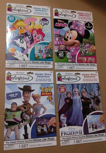 Sticker Story Adventure Lot of 4 NEW COLORFORMS Sticker Story Adventure MLP FROZEN 2 TOY STORY ...