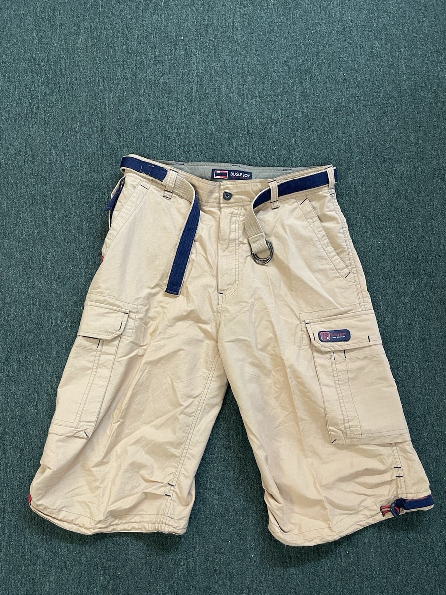 Bugle Boy Cargo Shorts Men's Size 32x12 Khaki