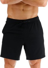 Tyr Mens Regular fit Casual Volley Shorts, Black,2XL