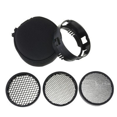Haoge Off-Camera Flash Grid Kit for Profoto B1 and B2 Monolight Strobe Light