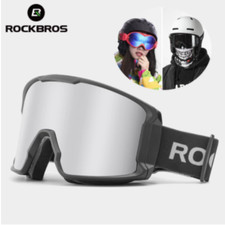 ROCKBROS Ski Goggles Double Layers Snowboard Glasses Anti-fog Windproof Eyewear