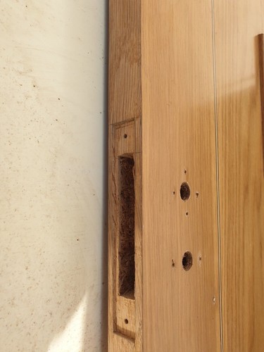 Door modern designer laminated new oak wood internal Todd door glass panel - Picture 10 of 17