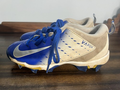 Botines de fútbol Nike Vapor intocables Shark 3 azul gris 3 años flexión rápida jóvenes niños - Imagen 6 de 23