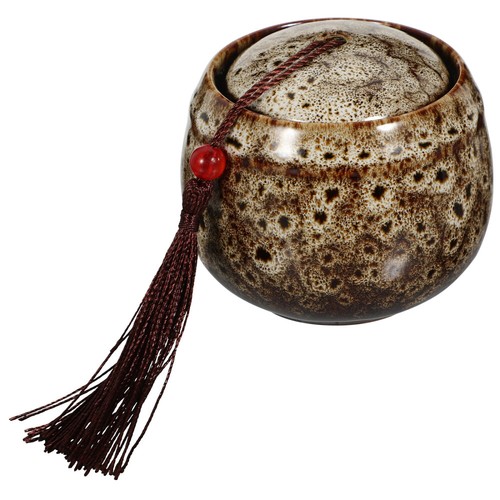 Mini Ceramic Storage Jar Tea Jar Tea Airtight Jar Food Storage Jar Container - Picture 14 of 37
