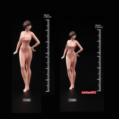 1/64 Sexy Anime Girl Scene Prop Miniture Figure Doll Fit Cars Vehicles Model Toy