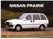 Nissan Prairie 1987-1989 UK Market Sales Brochure 1.8 SGL Anniversary II
