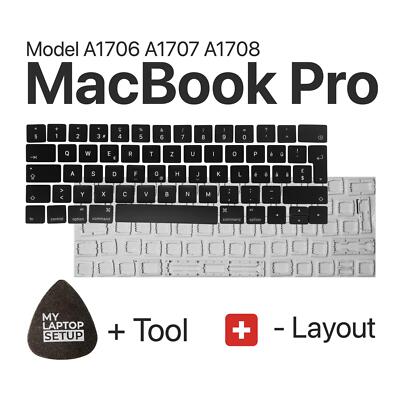 Ersatztaste für MacBook Pro (2016-2017) A1706 A1707 A1708 CH-Layout Taste Key