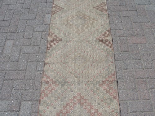 2x8 ft Turkish vintage kilim rug runner - rugs for hallway - Picture 4 of 10