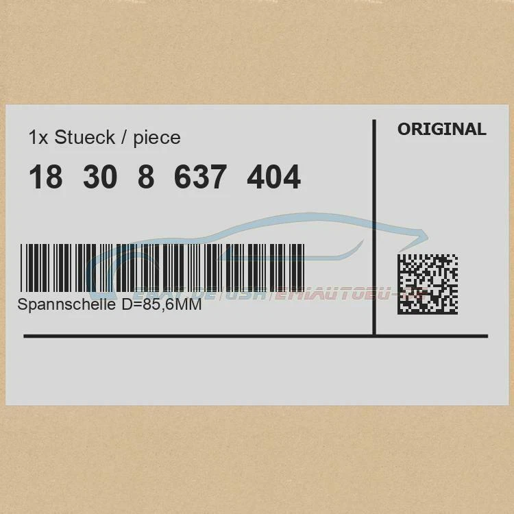 Genuine BMW 18308637404 - Clamp D=85.6MM - Image 2 of 3