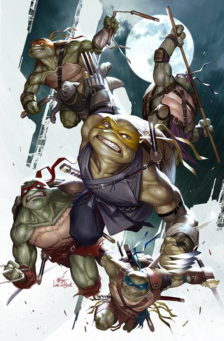 TMNT TEENAGE MUTANT NINJA TURTLES 100 IN-HYUK LEE VIRGIN VARIANT
