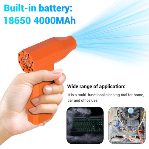 ✔️Mini Portable Blower Fan 130000RPM Electric Cordless Jet Dry Blower Air Blower - Picture 20 of 29