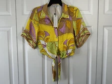 ✅Rachel Zoe Tie Front Shirt ✅Women’s ✅Button Down ✅Size XS ✅ Rayon ✅Short Sleeve