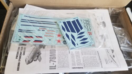 ZVEZDA RUSSIAN IL-76MD STRATEGIC AIRLIFTER 1/144 SCALE PLANE MODEL KIT - Picture 2 of 4