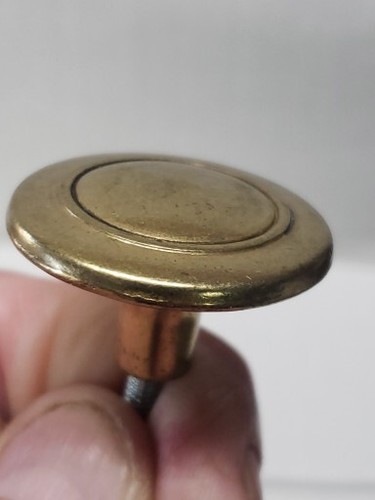 Allison 256 LBRound Brass Color Cabinet Knob 1 1/4" New In Package Knob & Screw - Picture 5 of 8
