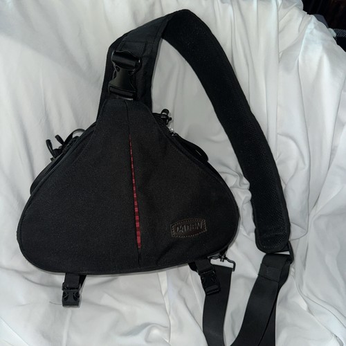 Borsa fotocamera CADEN zaino a tracolla custodia fotocamera impermeabile NERO e ROSSO dimensioni grandi - Foto 14 di 14