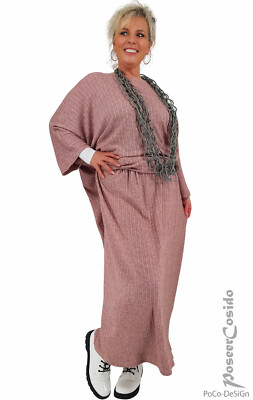 PoCo LAGENLOOK Strick Rock Ela altrosa 44 46 48 50 52 54 56 58 L-XL-XXL-XXXL